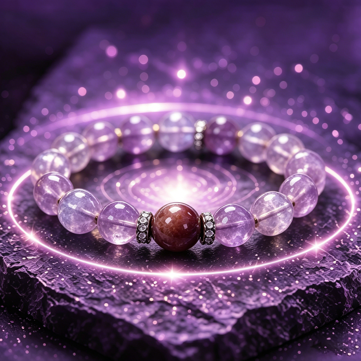 Radiant Glow Purple Qi Bracelet