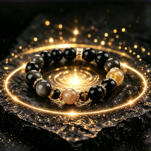 Deep Grounding Obsidian Bracelet